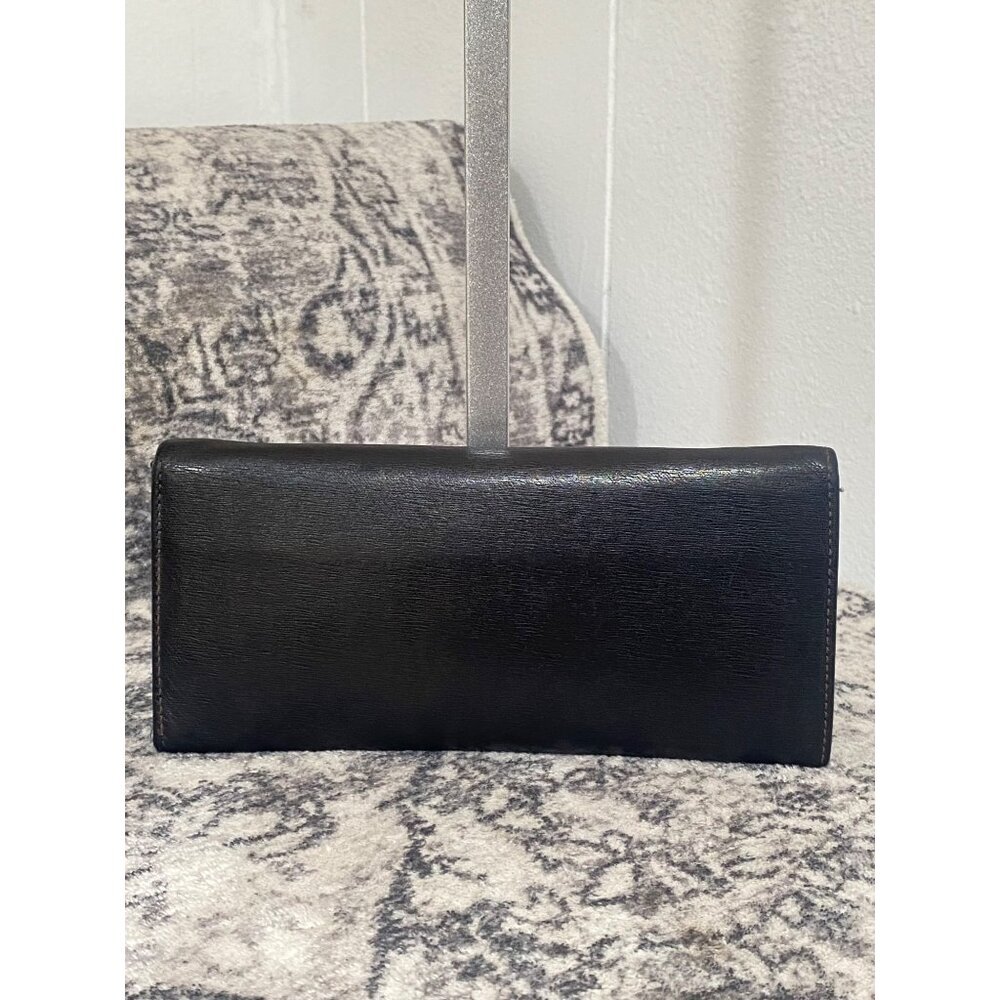 Vintage Dunhill Sidecar Calf Leather Long Bifold Wallet in Black - Picture 5 of 9
